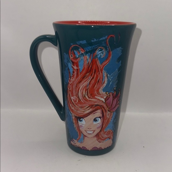 Disney Other - Disney Ariel art or Ariel  Mug with Red and Blue Design
